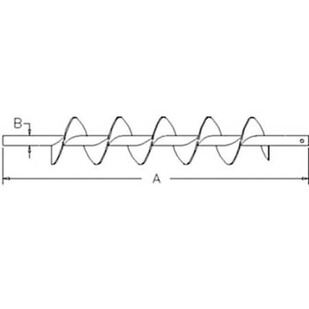 Aftermarket LH Grain Supply Shoe Auger (Green) COH60-0218